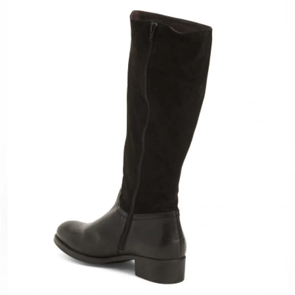 HELENE ROUGE Made In Spain Suede Tall Shaft Boots - Picture 14 of 16